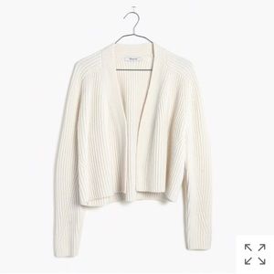 Madewell crop cardigan sweater